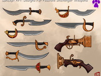 The Legend of Spyro Concept Art: Designs For Possible Skavenger Weapon