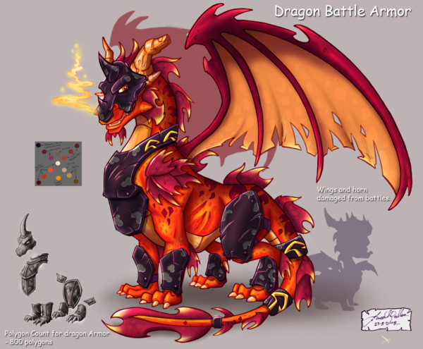 A DragonGuardian Fire Armor UNUSED